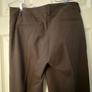 Tahari brown pin striped slacks